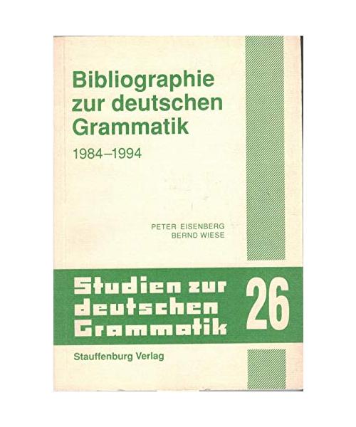 Bibliographie zur deutschen Grammatik