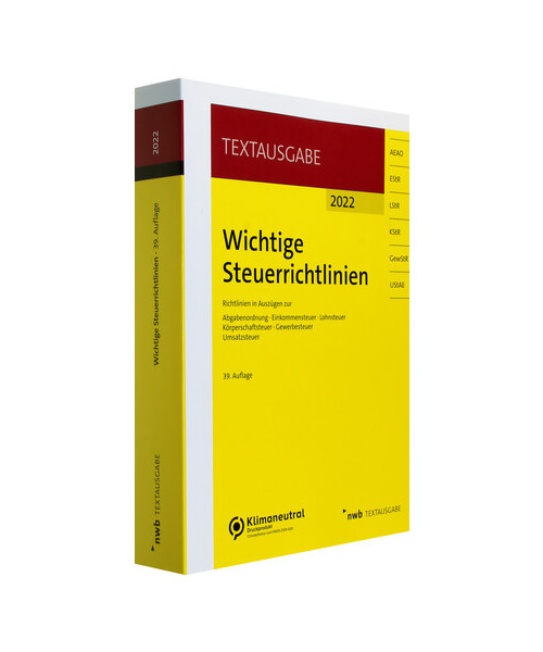 Wichtige Steuerrichtlinien