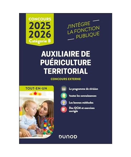 Concours Auxiliaire de puériculture territorial 2025-2026: Tout-en-un (2025-2026)