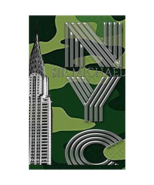 Iconic Chrysler Building New York City camouflage Sir Michael Huhn Artist Drawing Journal