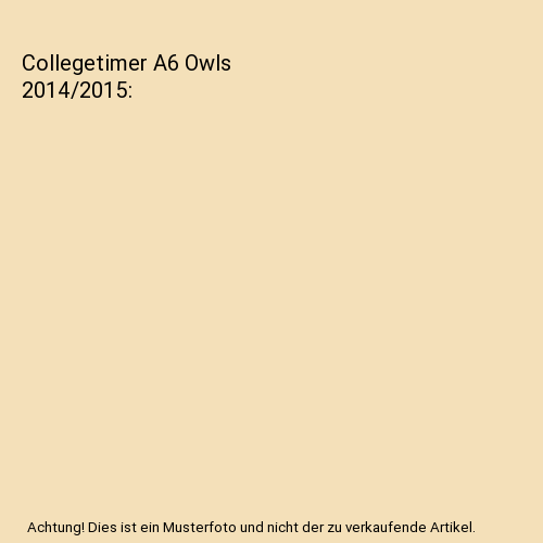 Collegetimer A6 Owls 2014/2015