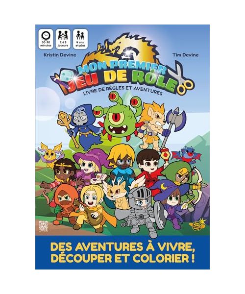 Mon Premier jeu de rôle, une aventure à colorier: Livre de base + Le Vaisseau fantôme