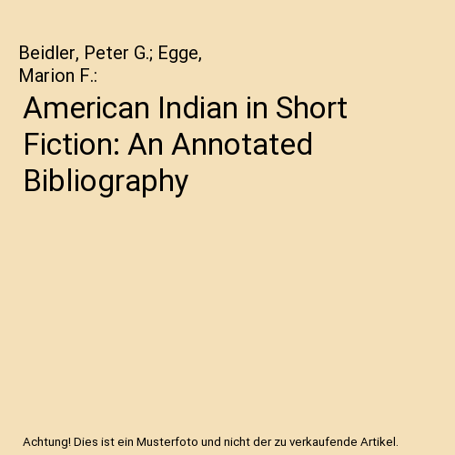 AMERICAN INDIAN IN SHORT FICT