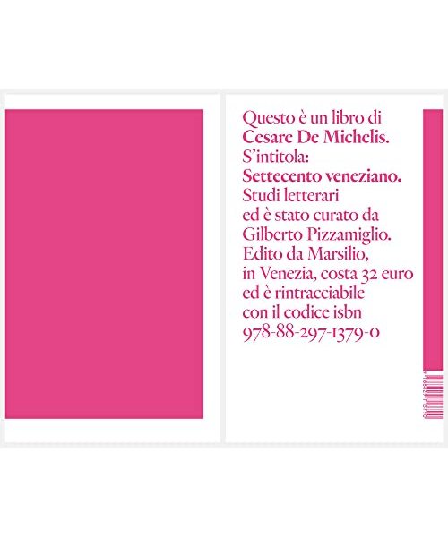 Settecento veneziano. Studi letterari