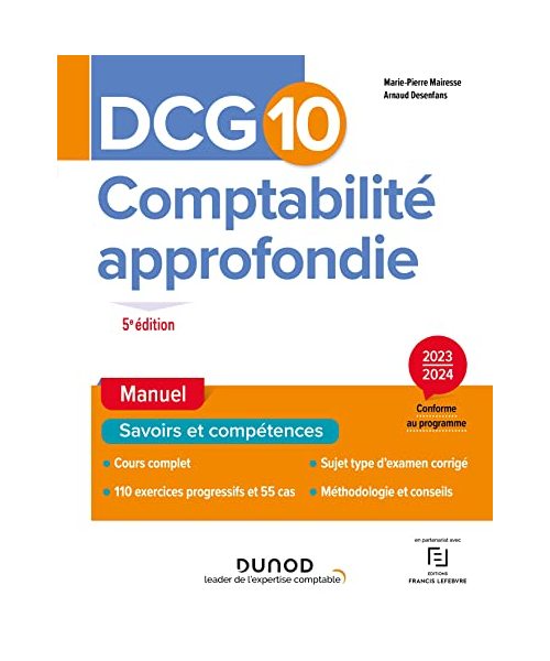 DCG 10 - Comptabilité approfondie - Manuel 2023-2024