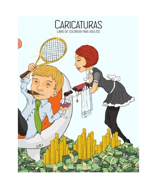 Caricaturas libro de colorear para adultos 1
