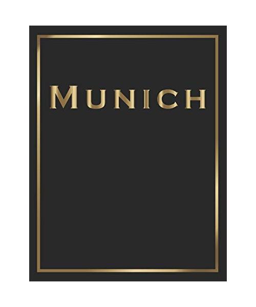 Munich: Gold and Black Decorative Book | Perfect for Coffee Tables, End Tables, Bookshelves, Interior Design & Home Staging Add Bookish Style to Your Home| Munich