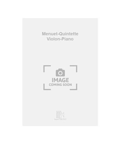 Menuet-Quintette Violon-Piano