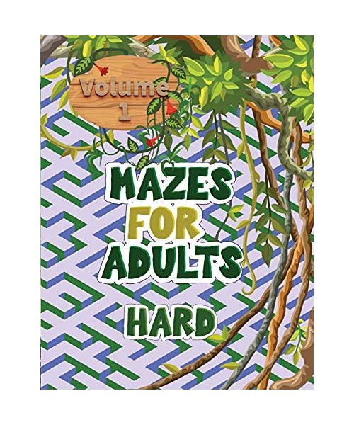 Mazes for adults: These volume 1 mazes give you hours of fun, stress relief and relaxation!