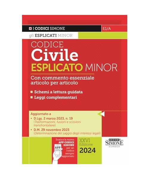 Codice civile esplicato. Ediz. minor. Con app (I Codici Esplicati)