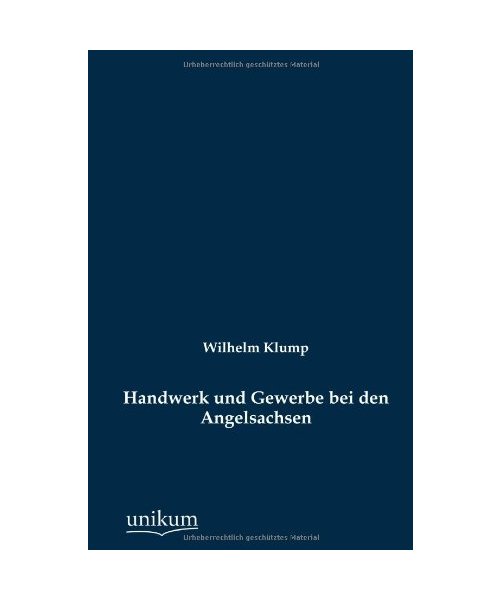 Handwerk und Gewerbe bei den Angelsachsen