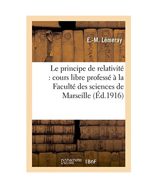 Le principe de relativité