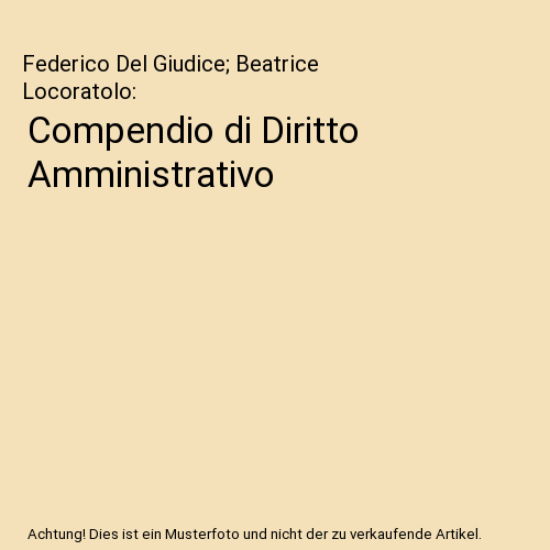 Compendio di Diritto Amministrativo