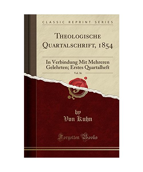 Theologische Quartalschrift, 1854, Vol. 36