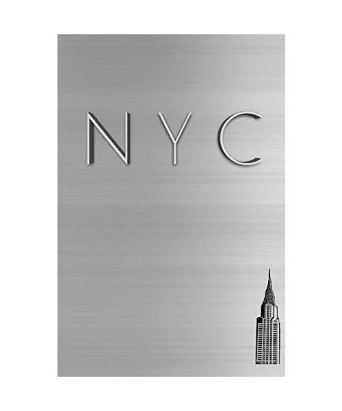 NYC Chrysler building Silver sleek  $ir Michael creative  blank journal