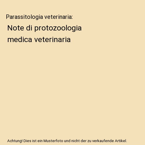 Parassitologia veterinaria