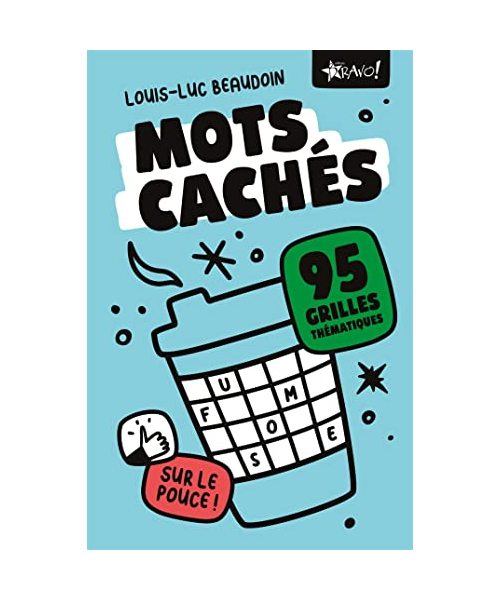 Mots cachés sur le pouce 95 grilles thématiques