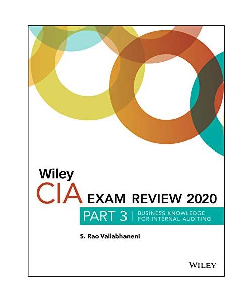 Wiley CIA Exam Review 2020, Part 3