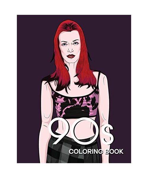 90s FASHION COLORING BOOK