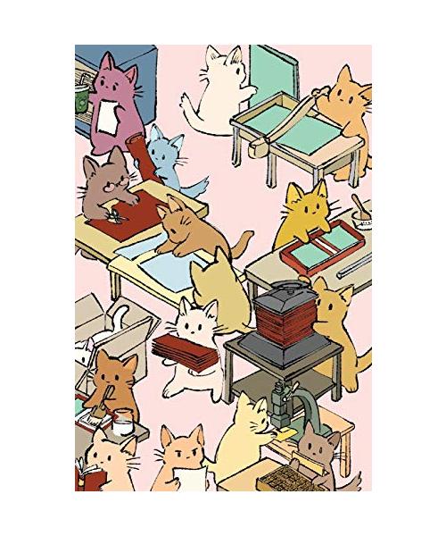 Literary Binder Cats Field Journal Notebook, 100 pages/50 sheets, 4x6