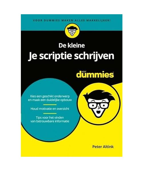 De kleine Je scriptie schrijven voor dummies
