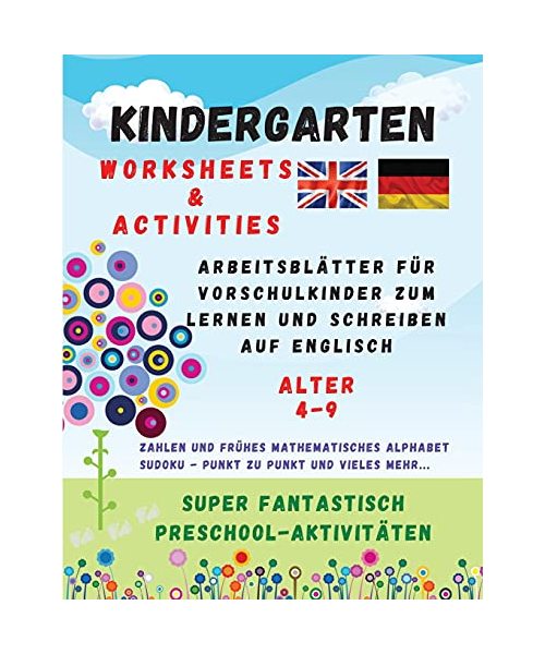 Kindergarten: WORKSHEETS and ACTIVITIES - Arbeitsblätter für Vorschulkinder zum Lernen und Schreiben auf Englisch