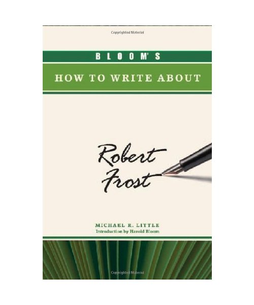 Bloom's How to Write About Robert Frost