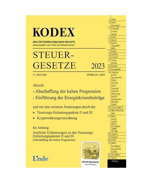 KODEX Steuergesetze 2023 (Kodex des Österreichischen Rechts)