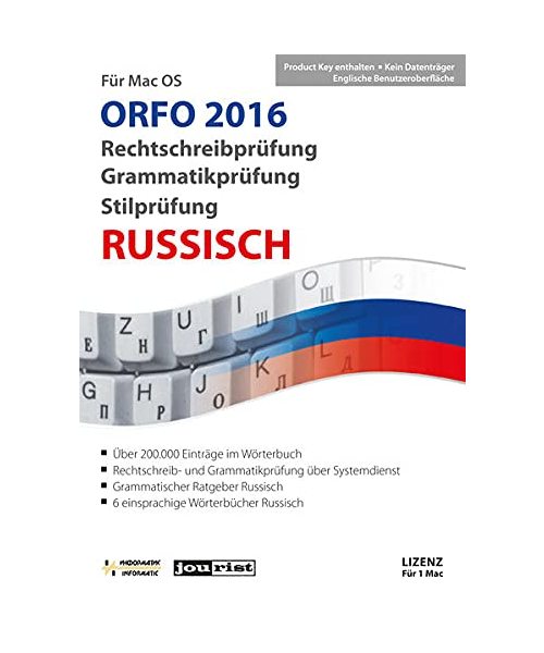 ORFO 2016 Rechtschreib- und Grammatikprüfung Russisch für Mac OS