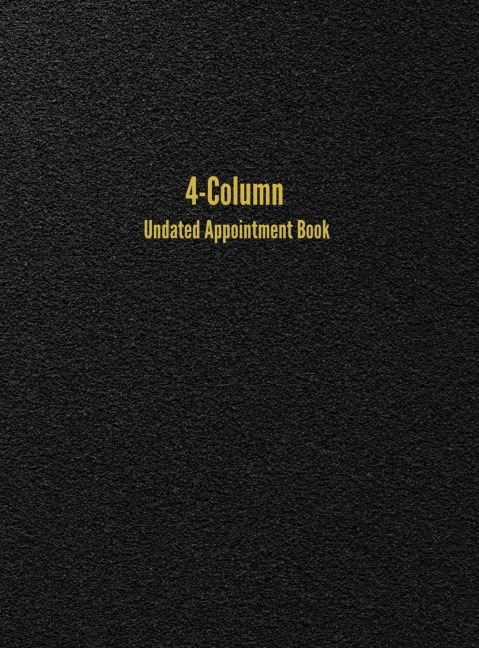 4-Column Undated Appointment Book