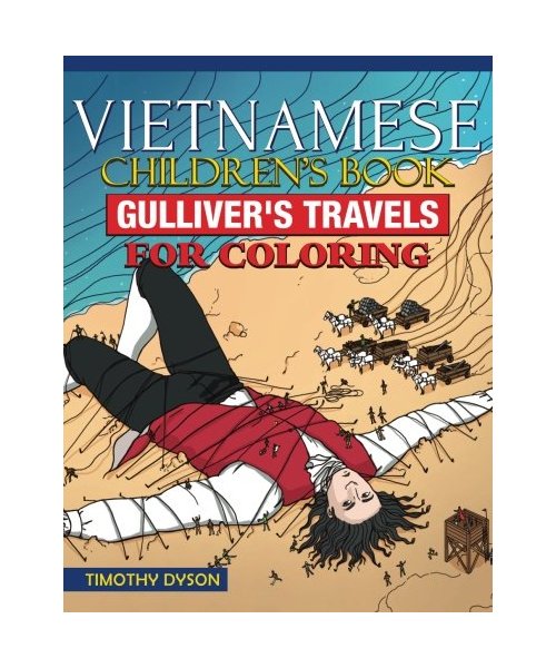 Vietnamese Children's Book: Gulliver's Travels for Coloring