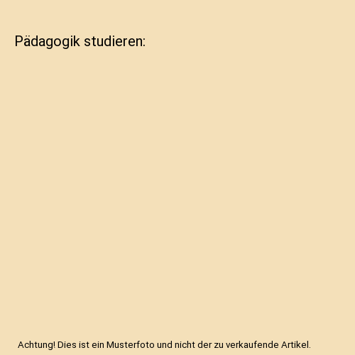 Pädagogik studieren