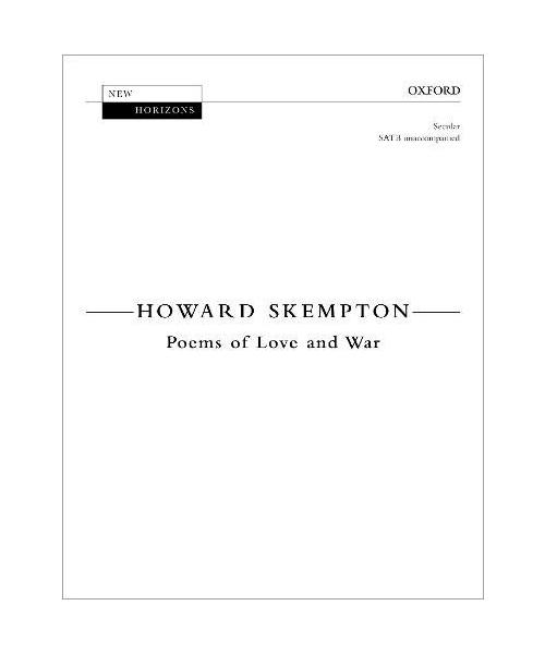 Poems of Love and War: Vocal score