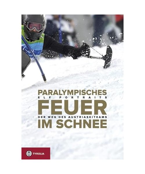 Paralympisches Feuer im Schnee