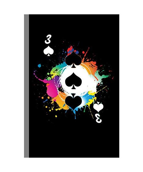 3 Spades: Poker Gift For Card Players (6"x9") Lined Notebook To Write In