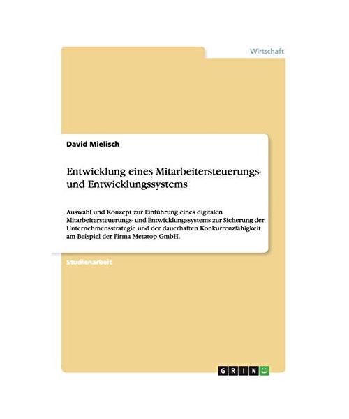 Entwicklung eines Mitarbeitersteuerungs- und Entwicklungssystems