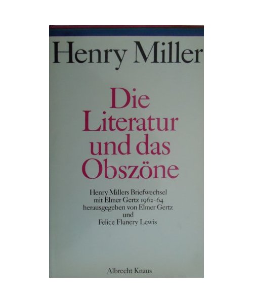 Die Literatur und das Obszöne