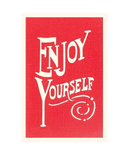 Vintage Journal Enjoy Yourself