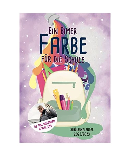 Ein Eimer Farbe für die Schule