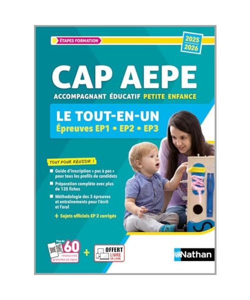 CAP AEPE tout-en-un 2025-2026: Epreuves EP1, EP2, EP3