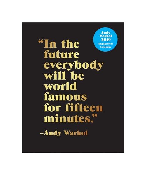 Andy Warhol 2019 Engagement Calendar