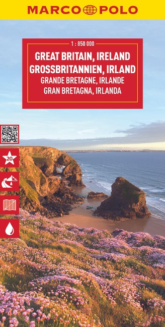 MARCO POLO Reisekarte Großbritannien, Irland 1:850.000