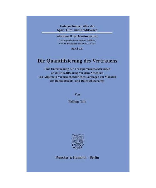 Die Quantifizierung des Vertrauens.
