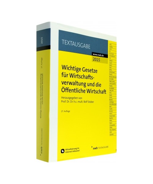 Wichtige Gesetze für Wirtschaftsverwaltung und die Öffentliche Wirtschaft