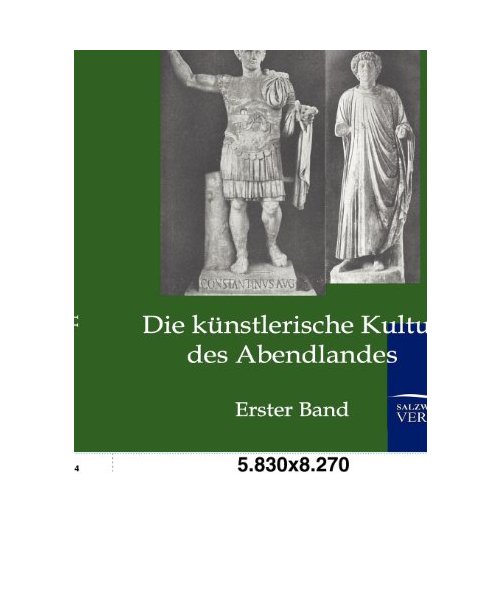 Die künstlerische Kultur des Abendlandes