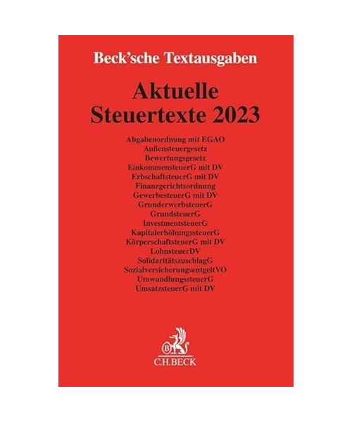 Aktuelle Steuertexte 2023