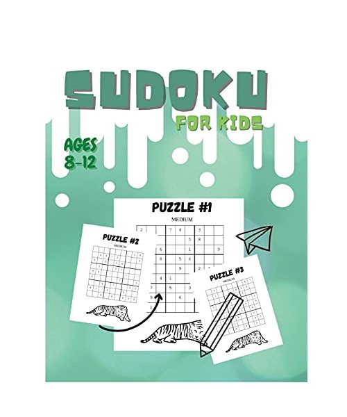 Sudoku For Kids Ages 8-12: Fun And Colorful Sudoku Puzzles for Kids and Beginners, 9x9, With Solutions Sudoku Puzzle Book for Kids Ages 8, 9, 10,