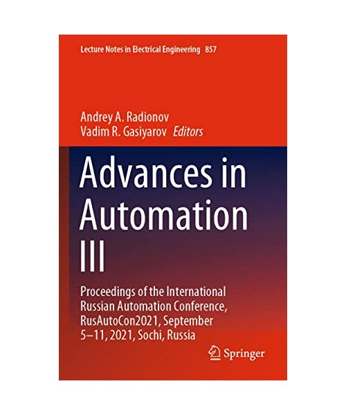 Advances in Automation III