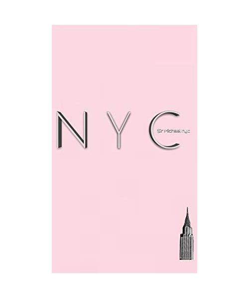 NYC iconic Chrysler building powder pink  creative blank journal $ir Michael designer limited edition
