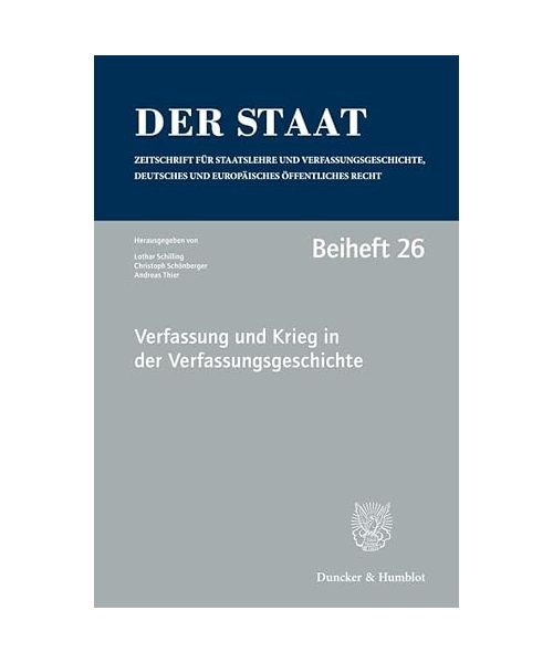 Verfassung und Krieg in der Verfassungsgeschichte.